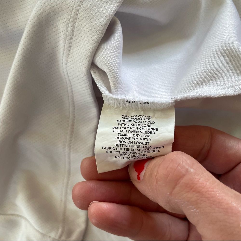 IZOD Girls Set of 2 Classic White Polo Shirts School Uniform Size 7-8 - Picture 8 of 15